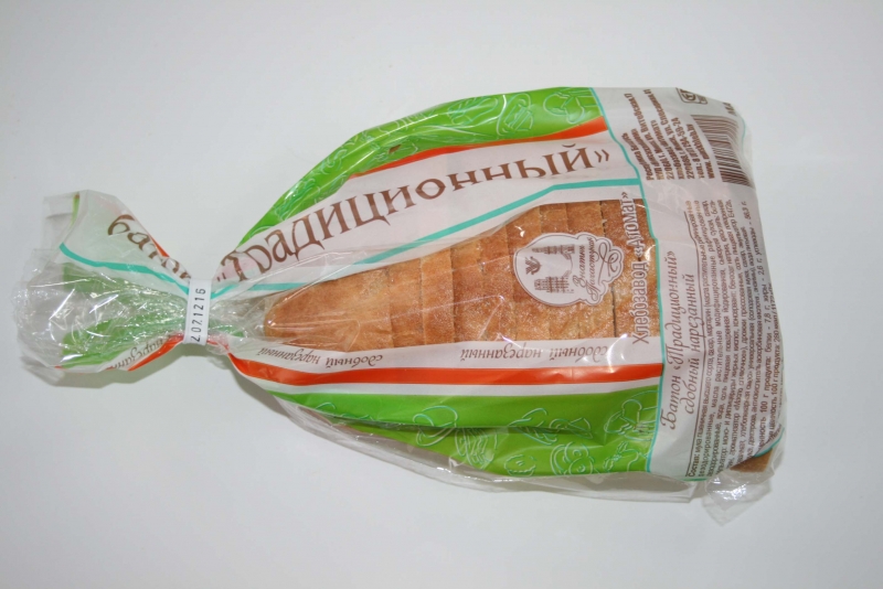 Батон "Традиционный"сдобный  нар. Пак 0.2 Батон "Традиционный"сдобный  нар. Пак 0.2