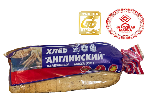 Хлеб "Английский" (формовой) 0,3нПАК; 0,550 нПАК Хлеб "Английский" (формовой) 0,3нПАК; 0,550 нПАК