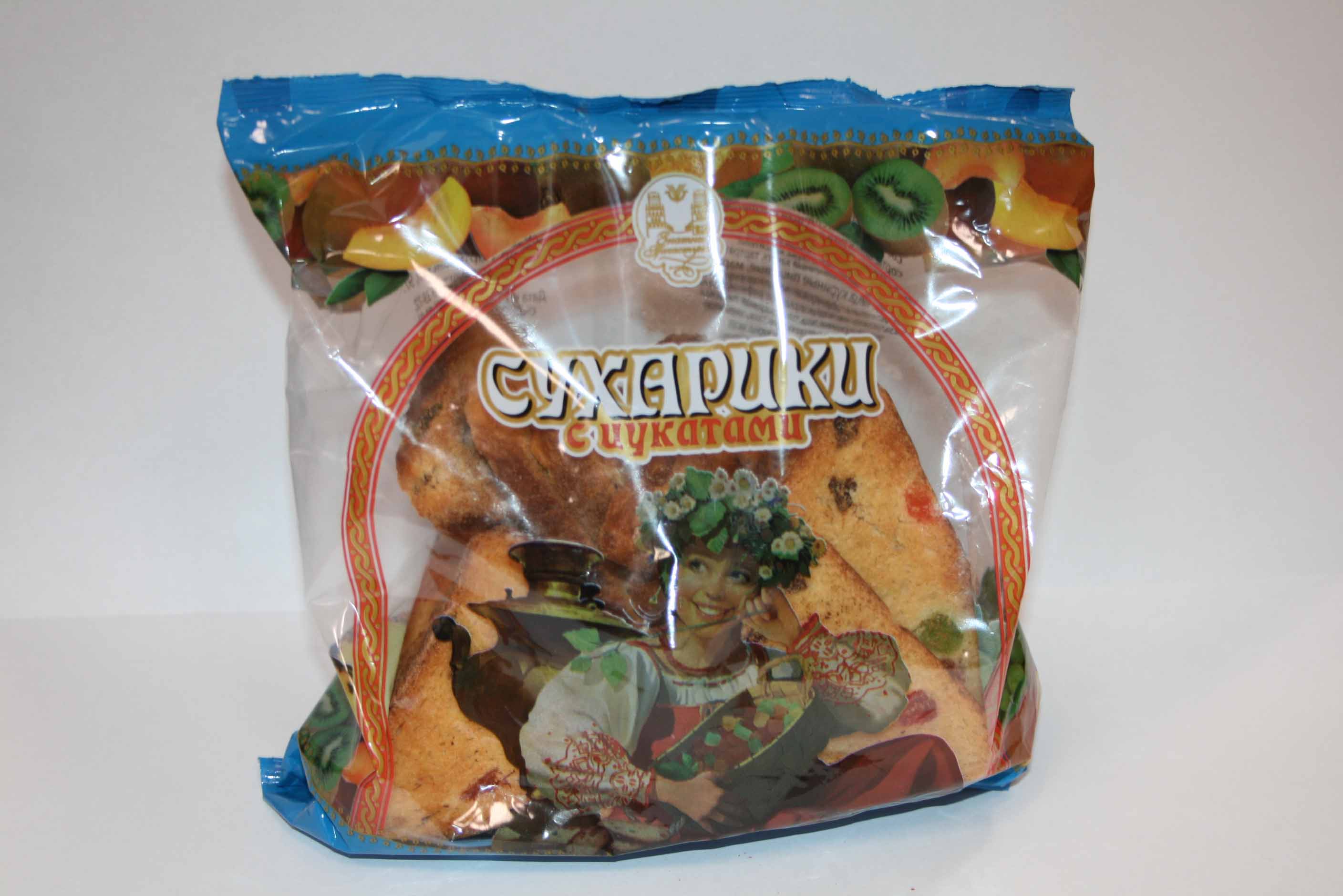 Сухарики с цукатами в/с 0,3 ПП